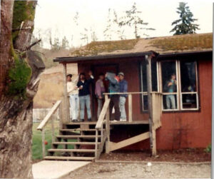 Kiwanis Vocational Home - Staff and Residents on Porch