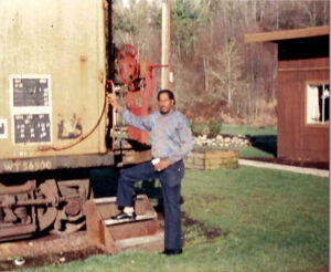 Kiwanis Vocational Home - Staff on Train Car