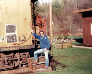 Kiwanis Vocational Home - Staff on Train Car