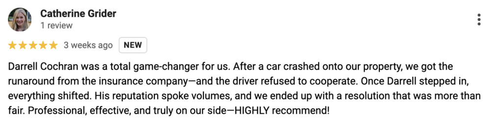 Seattle Car Accident Testimonial