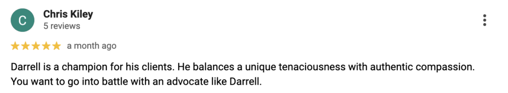 Car Accident Client Review