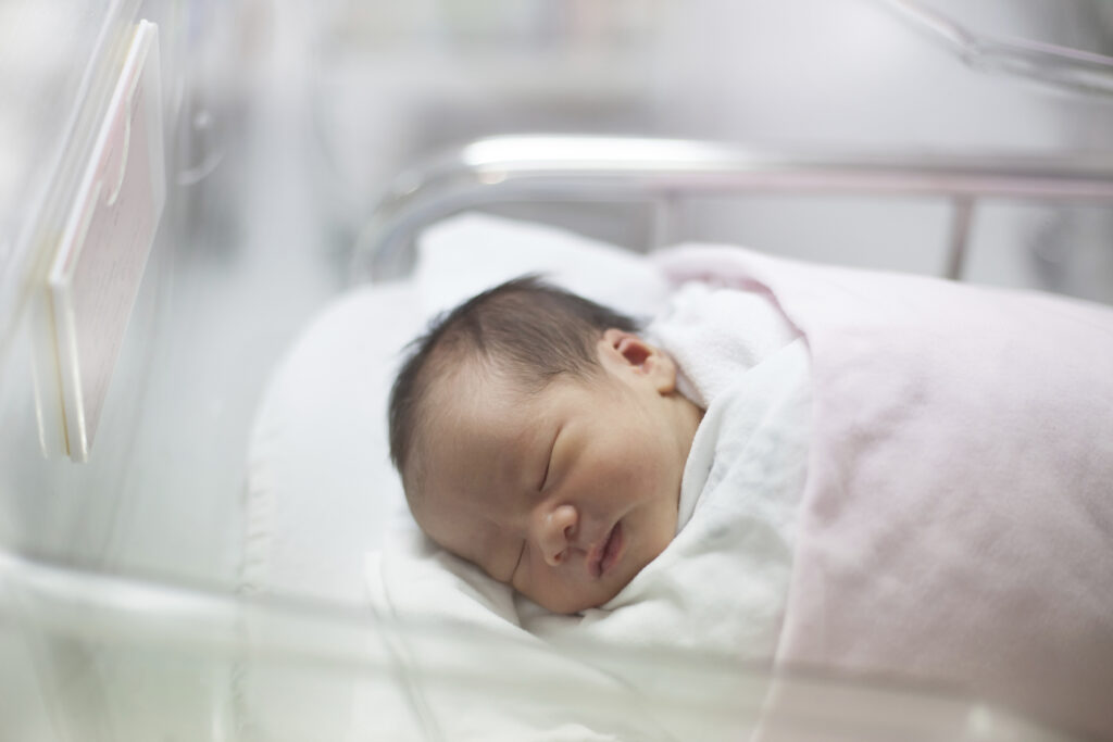 newborn with a birth injury